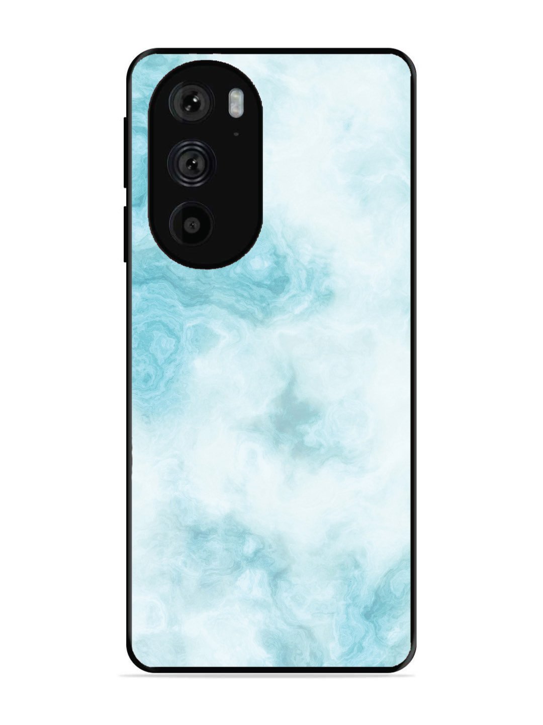 Motorola Moto Edge 30 Pro Light Blue with White Ocean Marble