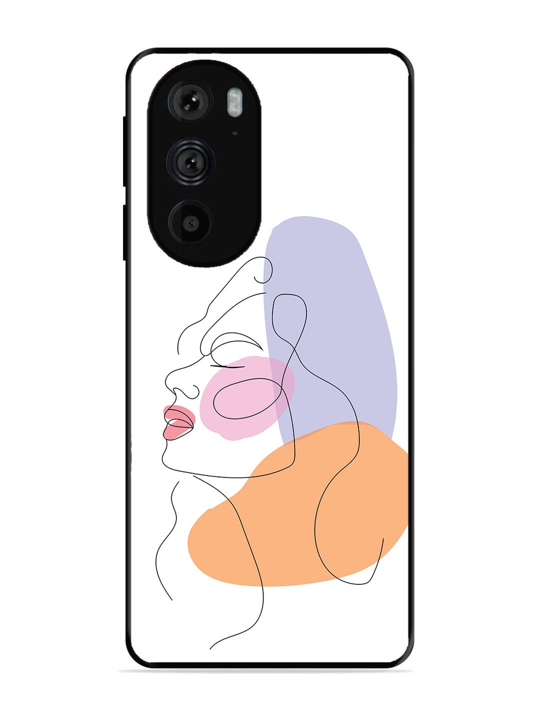 Motorola Moto Edge 30 Pro Line Art Girl Face