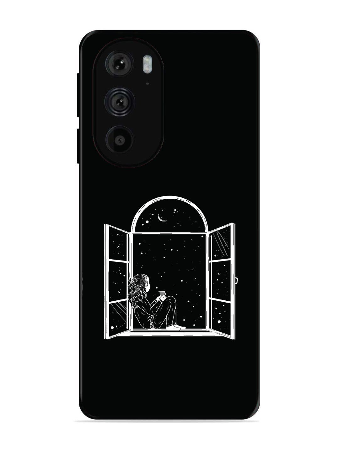 Motorola Moto Edge 30 Pro Little Girl on Window