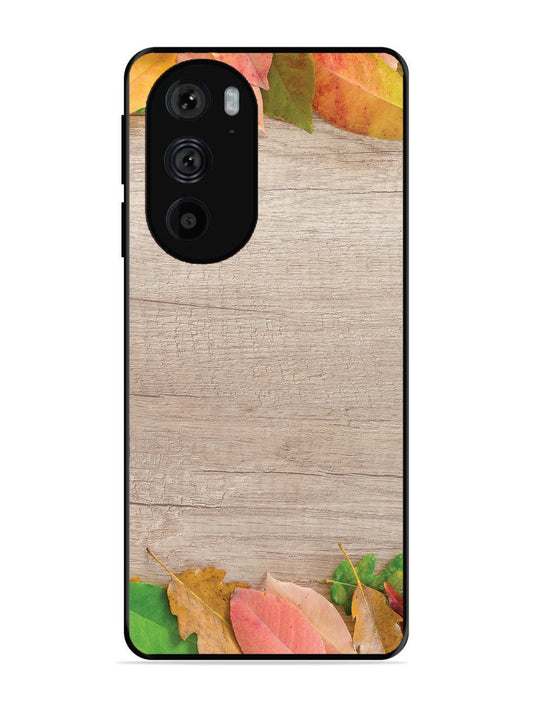 Motorola Moto Edge 30 Pro Autumn Leafs On Wooden Table