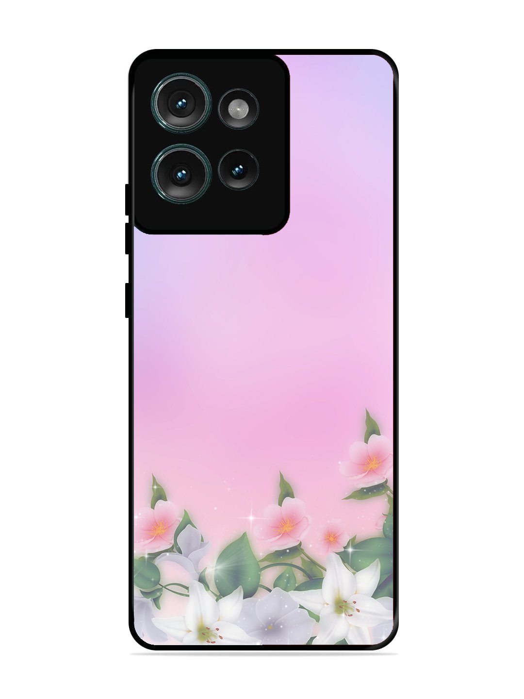 Motorola Edge 50 Pink Floral Elegance