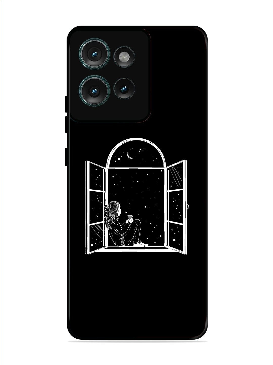 Motorola Edge 50 Little Girl on Window