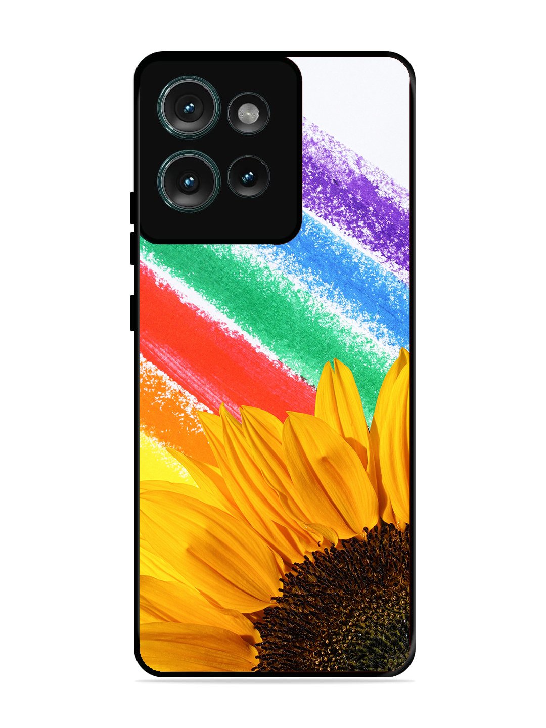 Motorola Edge 50 Sunflower on Colourful Lines