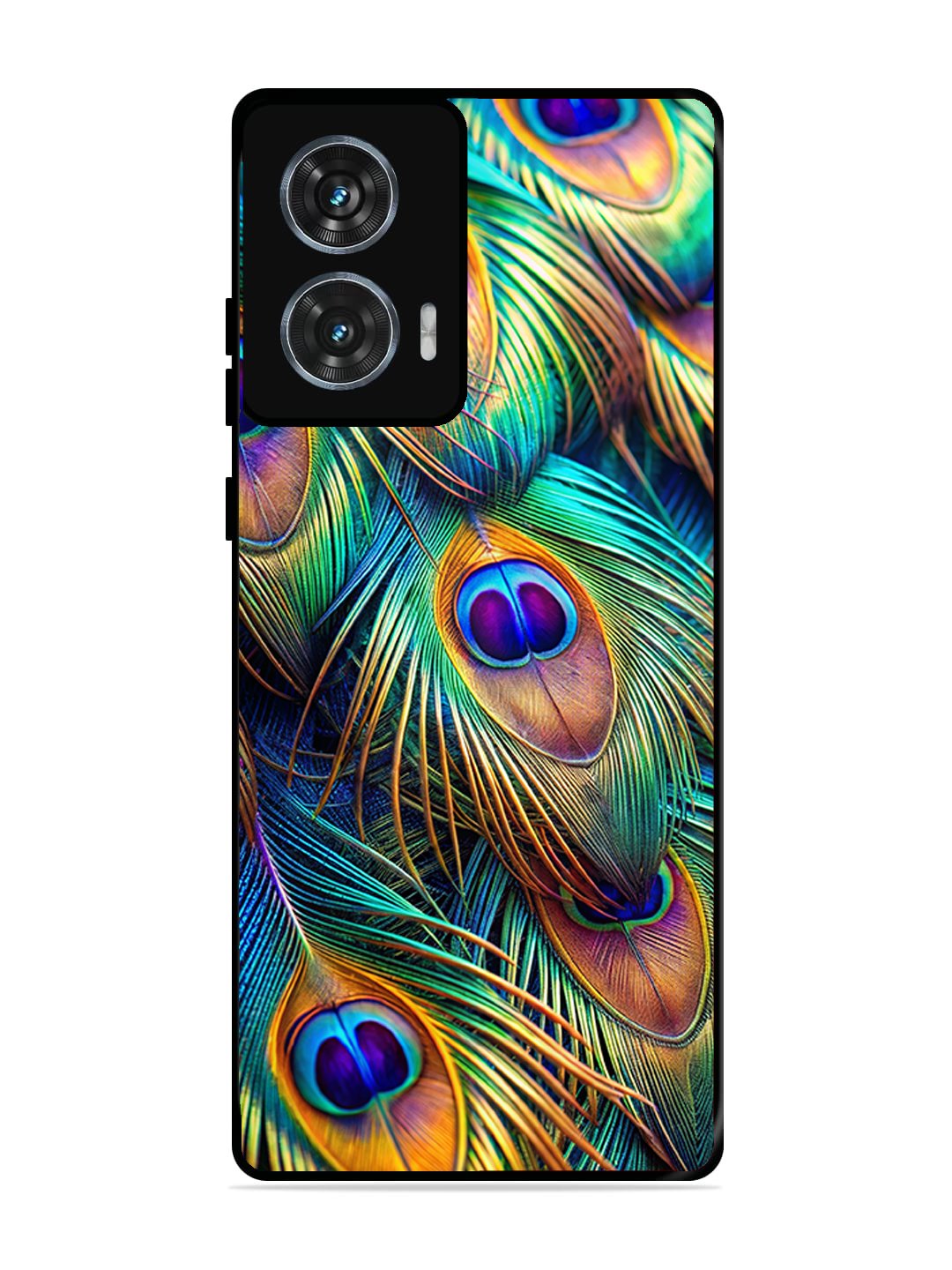 Motorola Moto G85 peacock feather