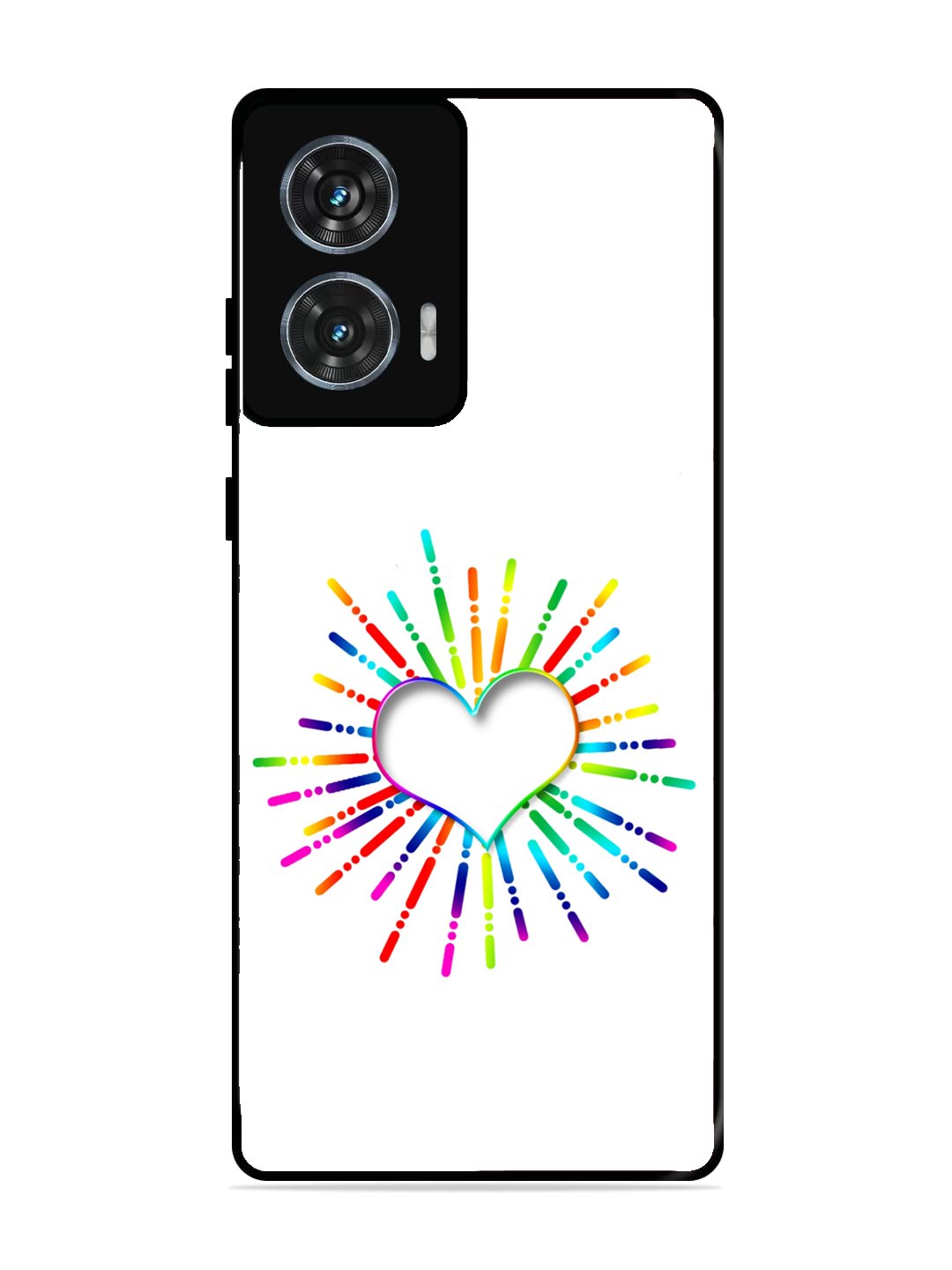 Motorola Edge 50 Fusion Colourful Heart on White