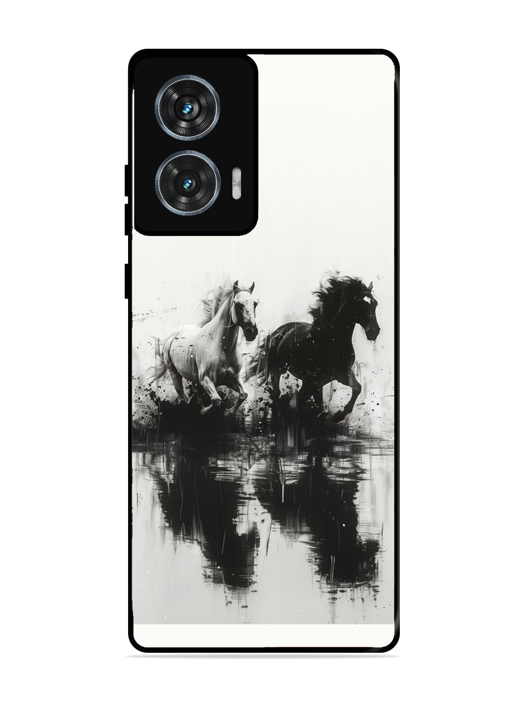 Motorola Moto G85 Black & White Horse
