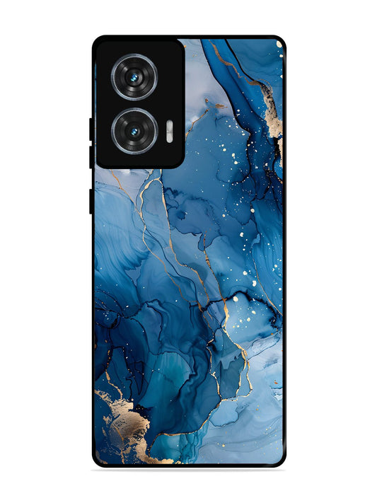 Motorola Moto G85 Oceanic Pattern with Golden Sprinkles