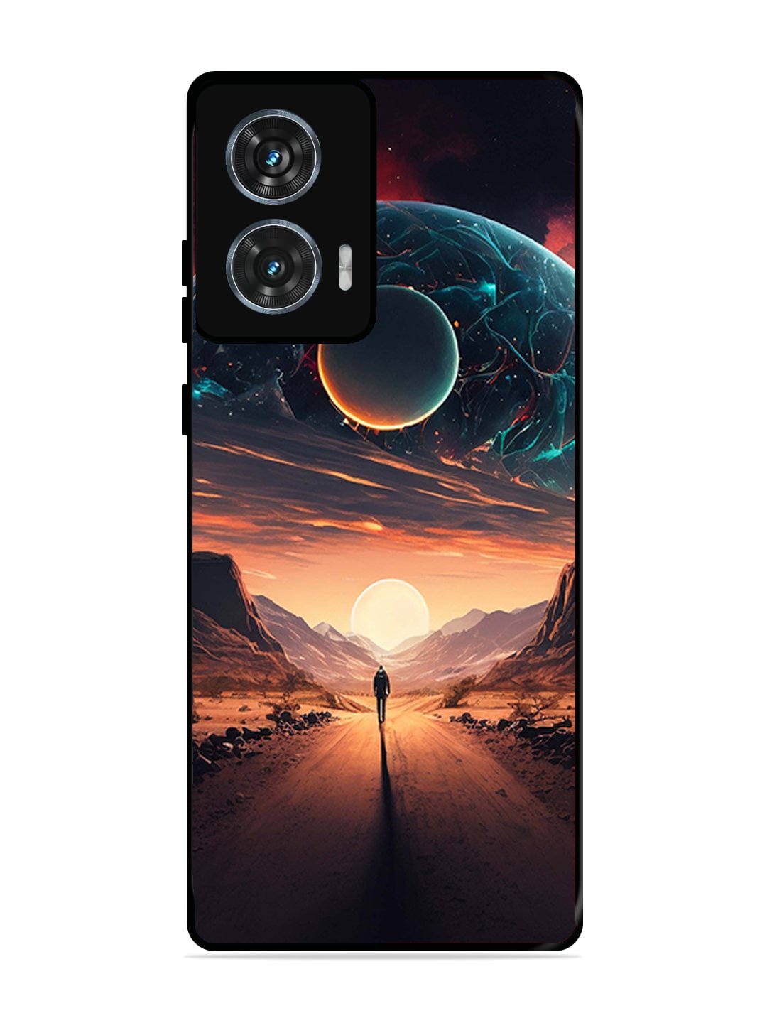 Motorola Edge 50 Fusion Sunset with space scene