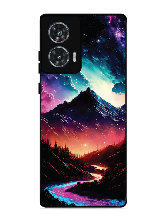 Motorola Moto G85 mountain-valley-Colorful-cloud-at-night