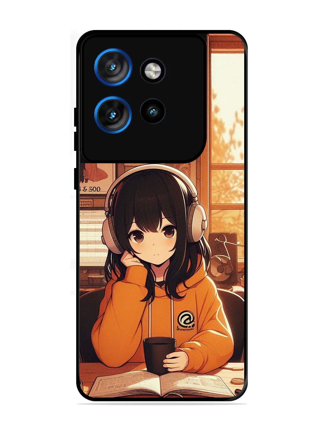 Motorola Edge 50 NEO Cute Girl listening Music