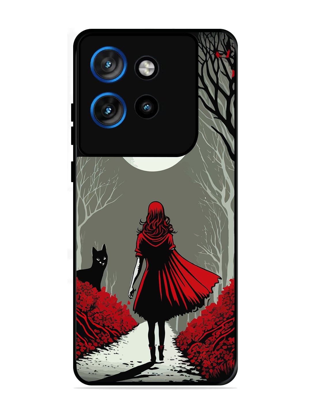 Motorola Edge 50 NEO Scarlet Girl in Red Forest