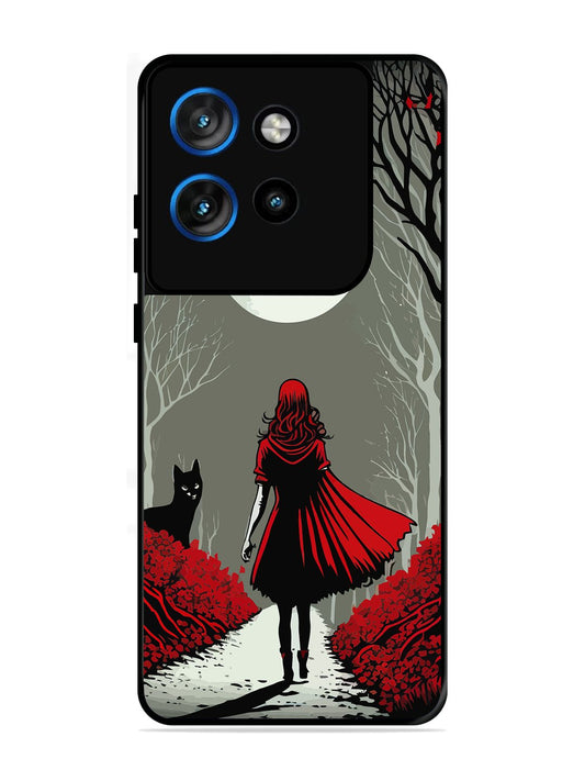 Motorola Edge 50 NEO Scarlet Girl in Red Forest
