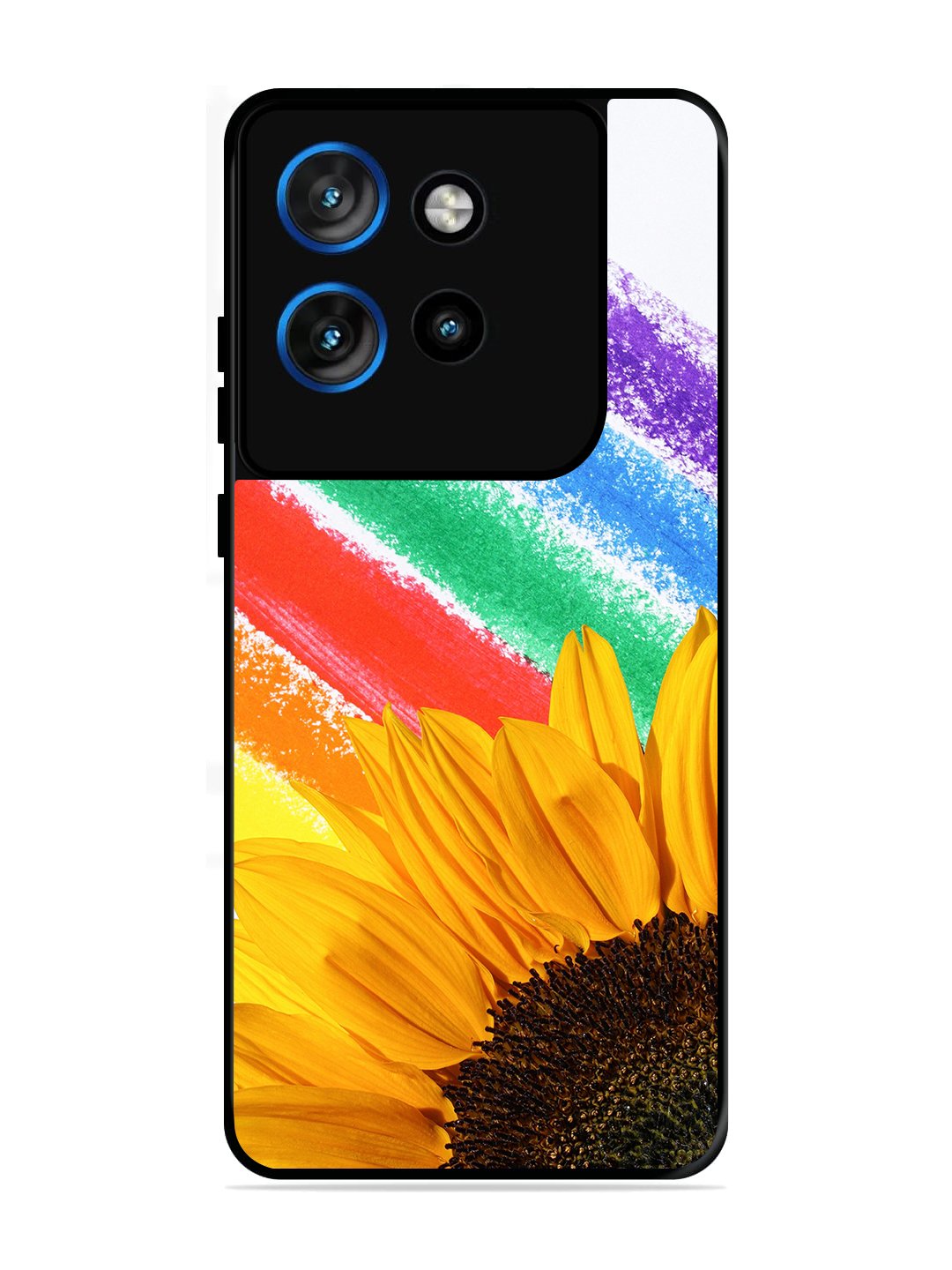Motorola Edge 50 NEO Sunflower on Colourful Lines