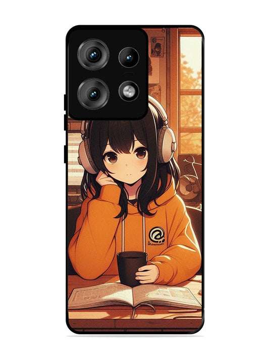 Motorola Edge 50 Pro Cute Girl listening Music