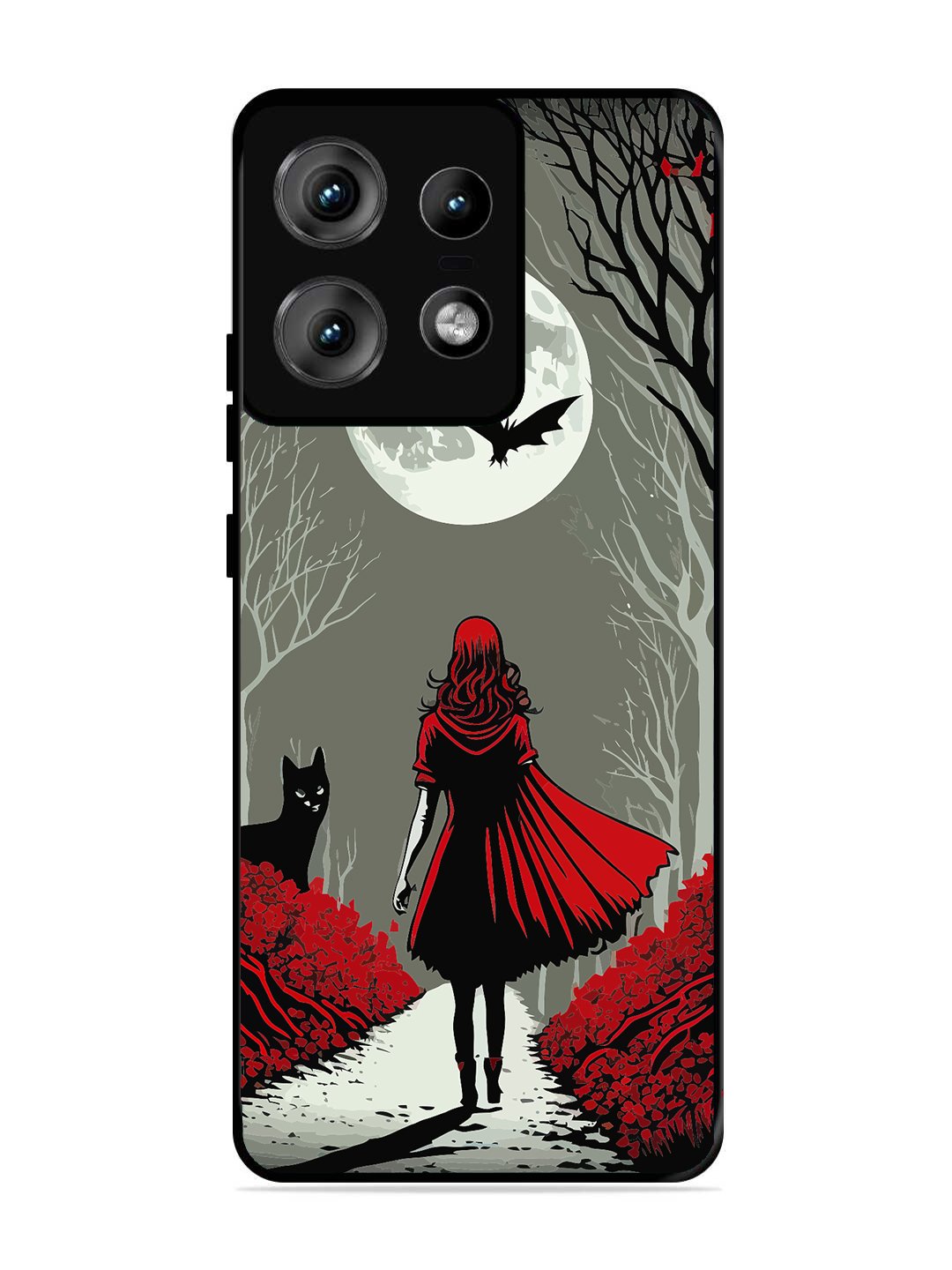 Motorola Edge 50 Pro Scarlet Girl in Red Forest