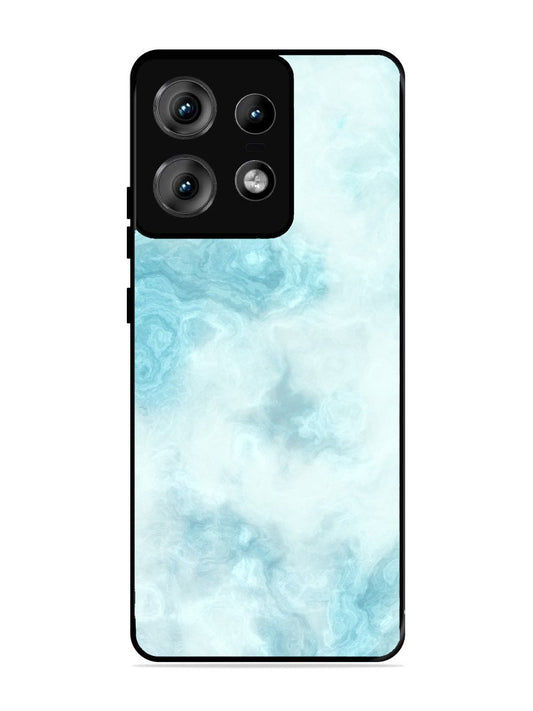 Motorola Edge 50 Pro Light Blue with White Ocean Marble