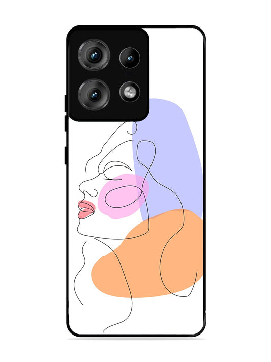 Motorola Edge 50 Pro Line Art Girl Face