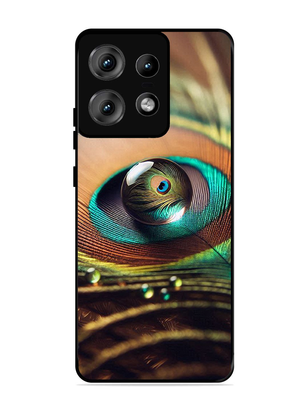 Motorola Edge 50 Pro Water Drop On Peacock Feather