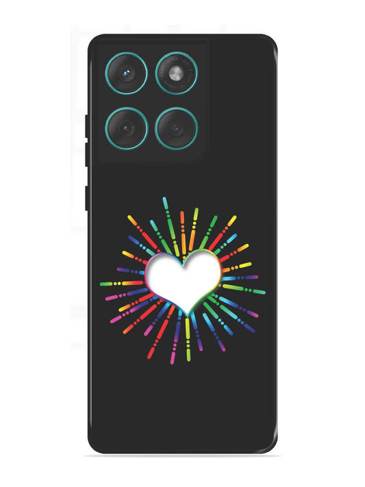 Motorola Edge 60 Fusion Colourful Heart on Black