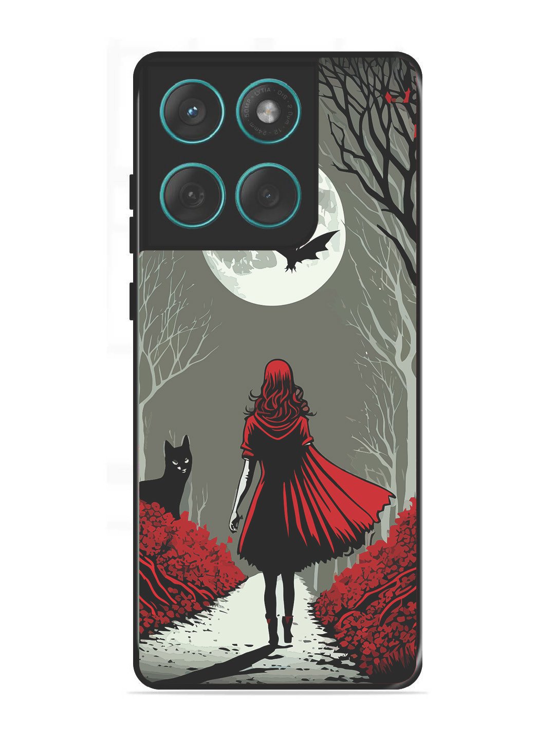 Motorola Edge 60 Fusion Scarlet Girl in Red Forest
