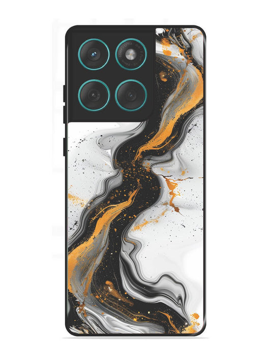 Motorola Edge 60 Fusion Black And Golden Marble Essence