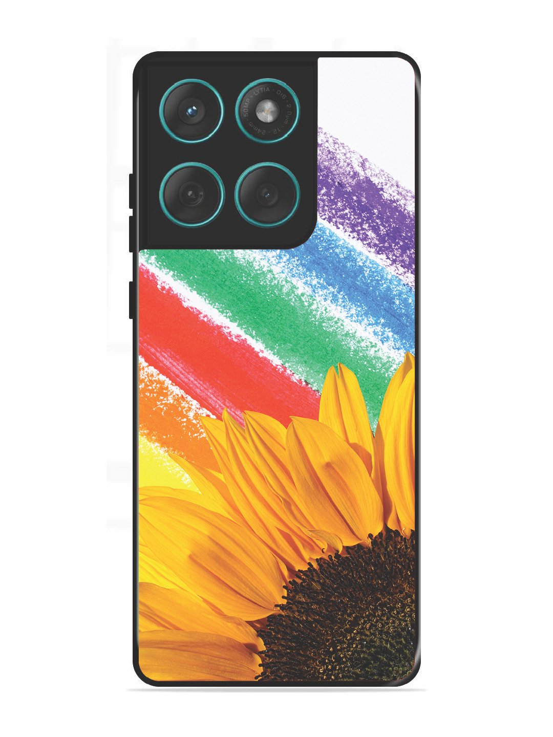 Motorola Edge 60 Fusion Sunflower on Colourful Lines