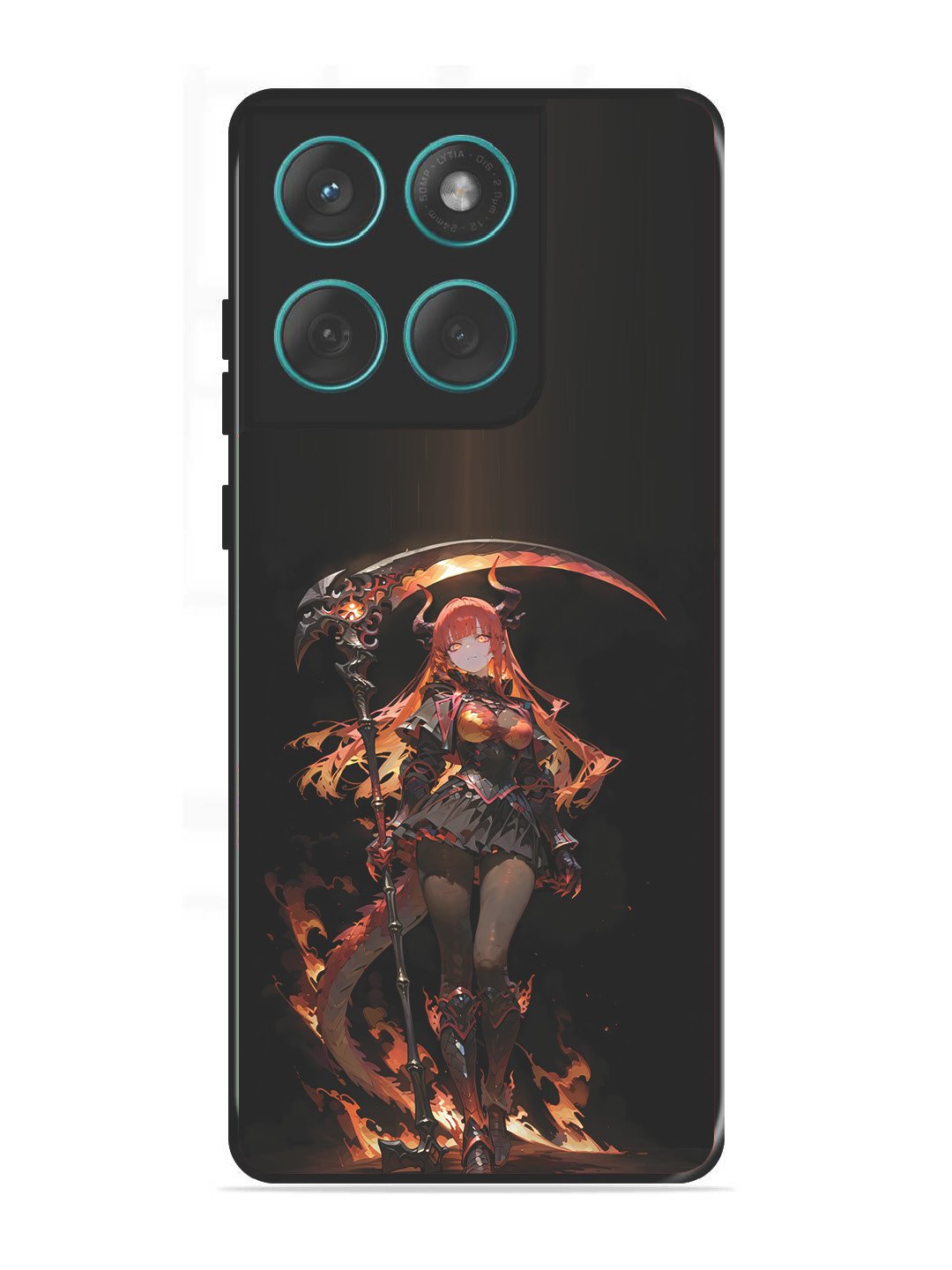 Motorola Edge 60 Fusion anime-girl-sycthe-red-hair-horn