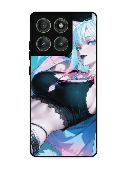 Motorola Edge 60 Pro 5G anime girl fox headpohone white Hair