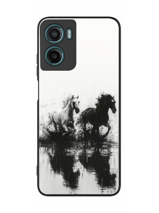 Motorola Moto G05 Black & White Horse