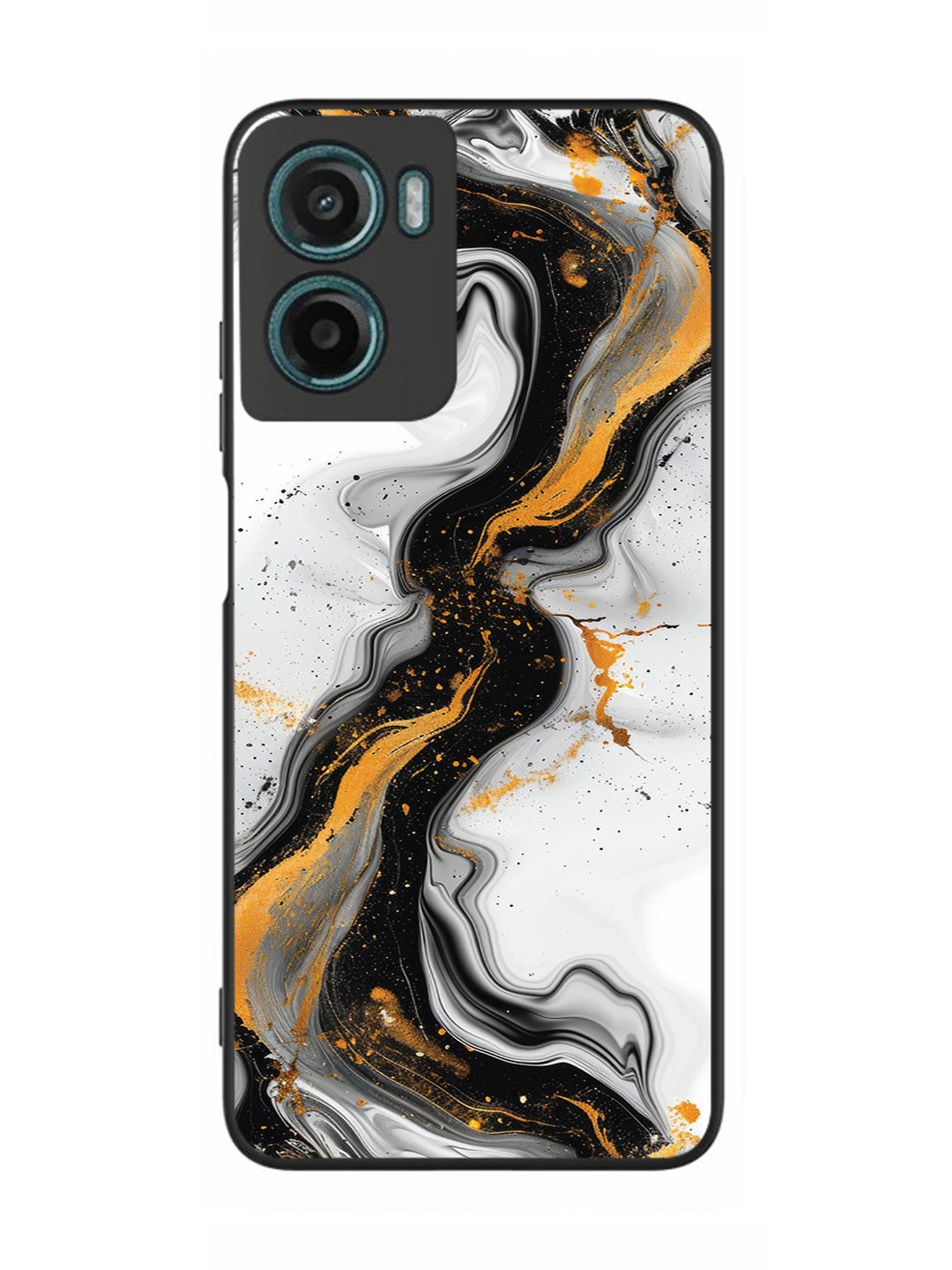 Motorola Moto G05 Black And Golden Marble Essence