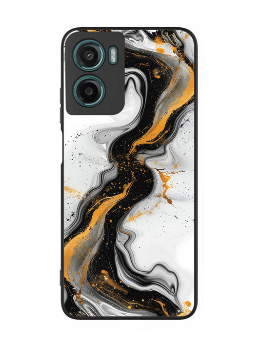 Motorola Moto G05 Black And Golden Marble Essence