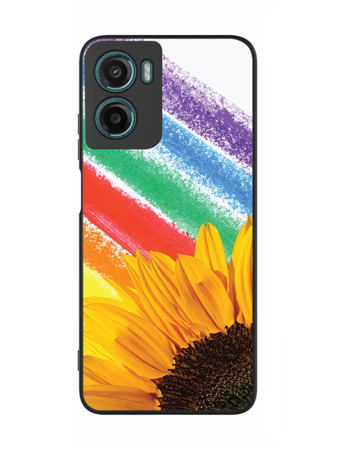 Motorola Moto G05 Sunflower on Colourful Lines