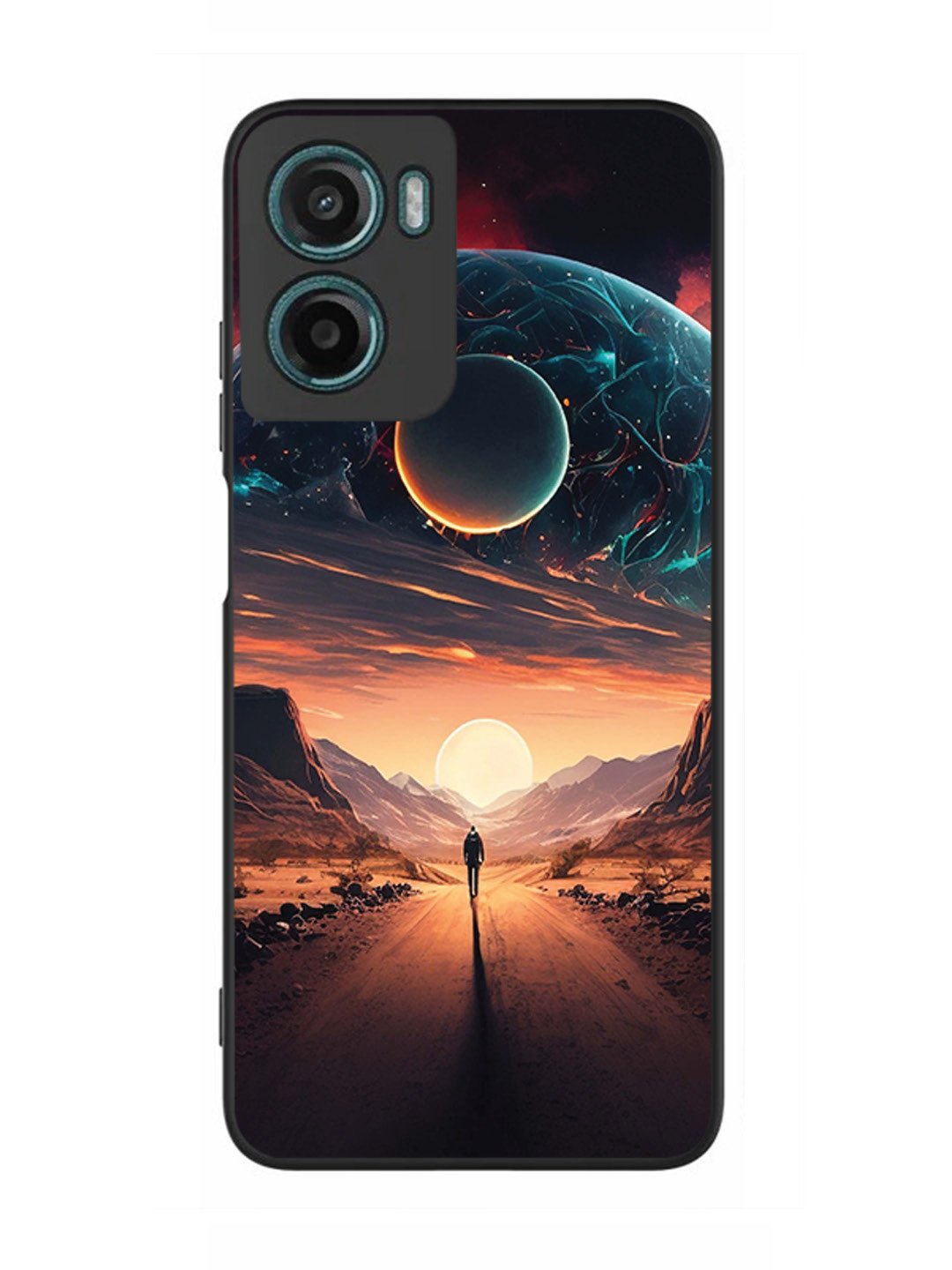 Motorola Moto G05 Sunset with space scene