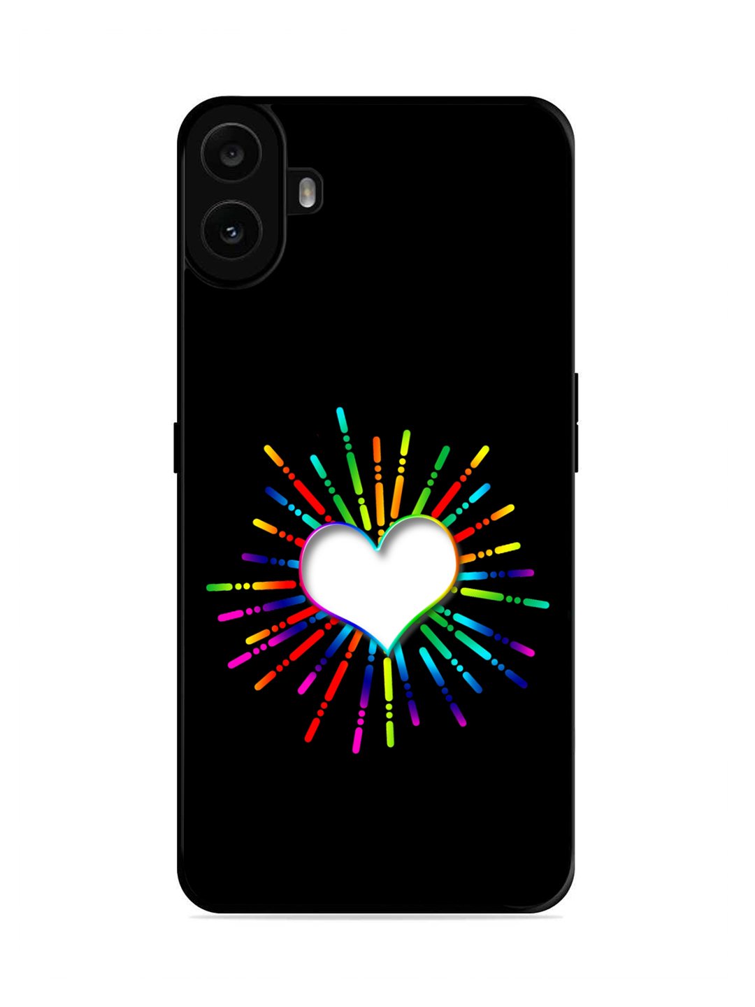 Nothing CMF Phone 1 Colourful Heart on Black