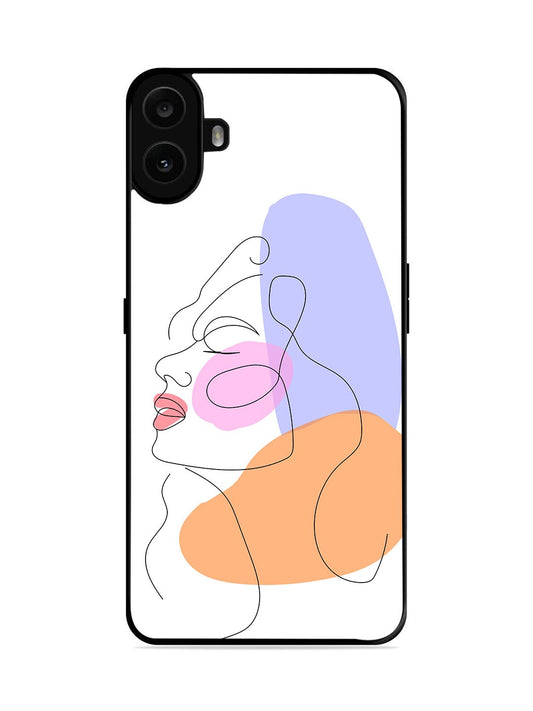 Nothing CMF Phone 1 Line Art Girl Face