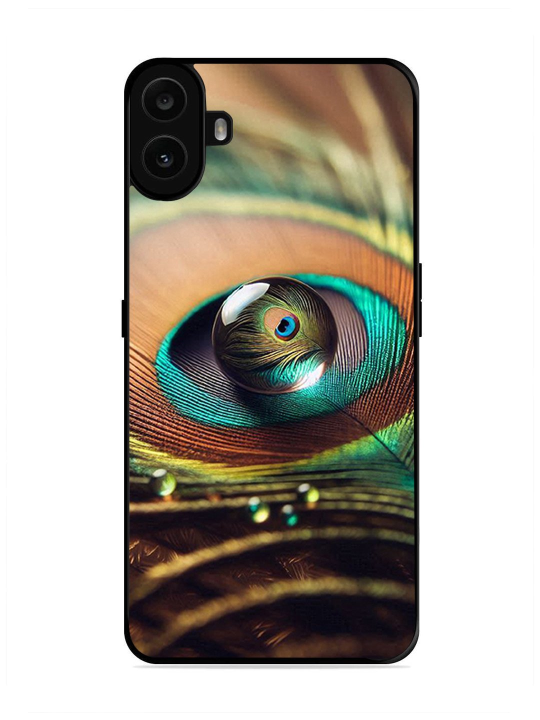 Nothing CMF Phone 1 Water Drop On Peacock Feather