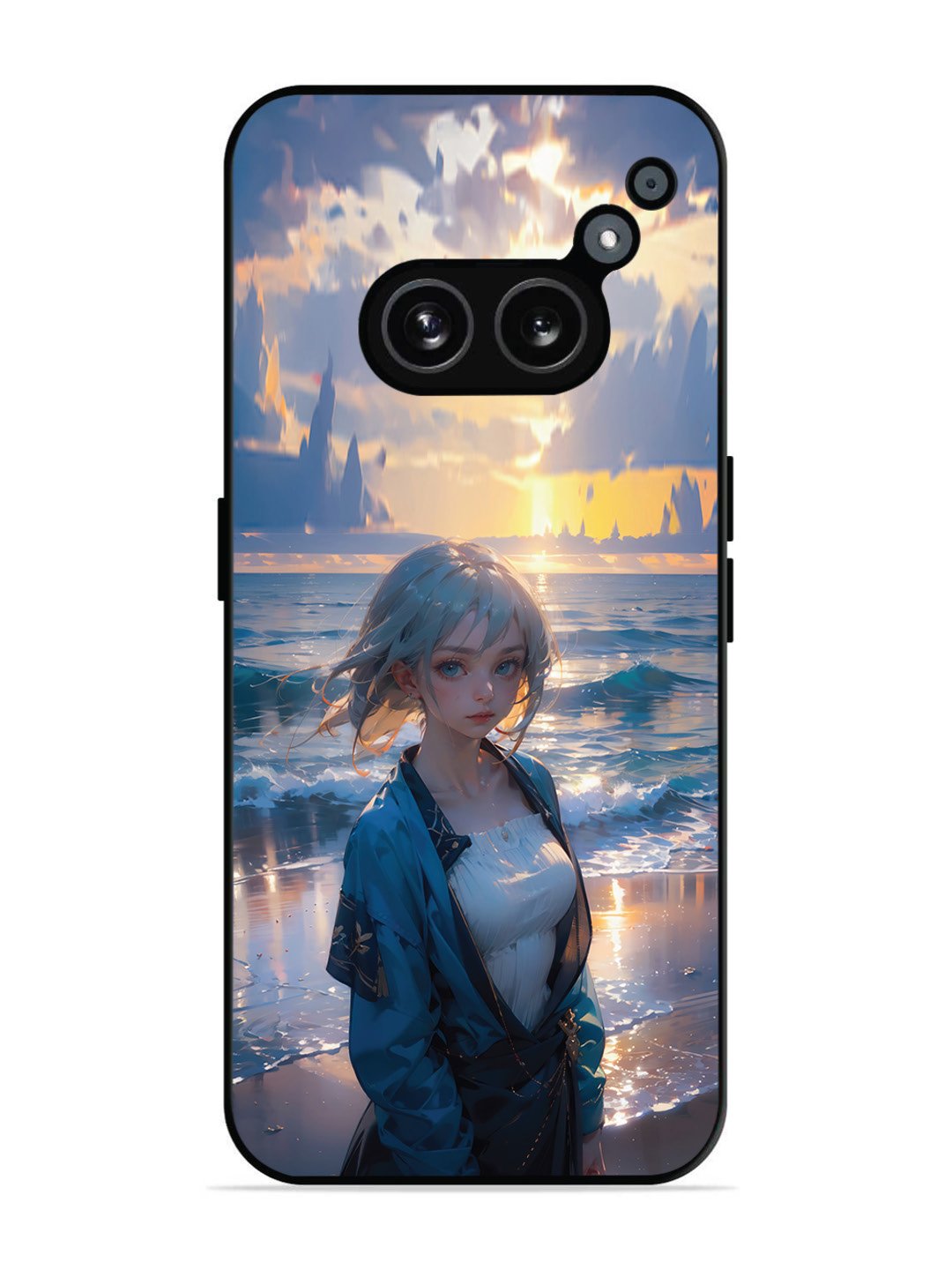 Nothing Phone 2a 5G Anime Girl Beach Ocean Waves