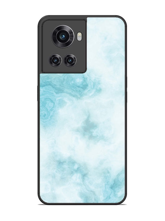 OnePlus 10R Light Blue with White Ocean Marble