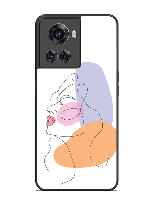 OnePlus 10R Line Art Girl Face
