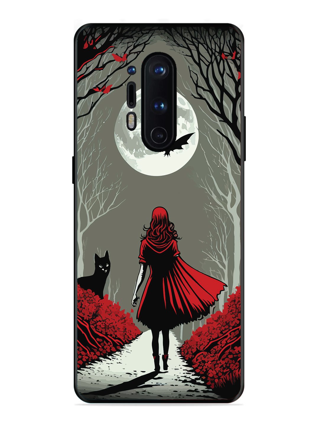 OnePlus 8 Pro Scarlet Girl in Red Forest