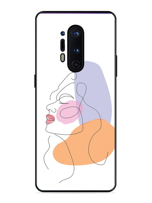 OnePlus 8 Pro Line Art Girl Face