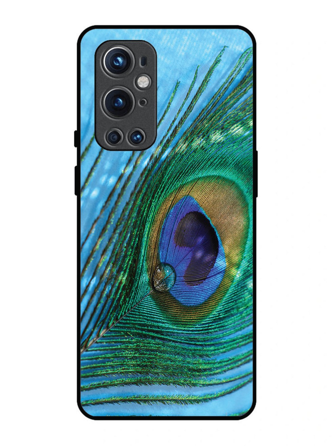 OnePlus 9 Pro A drop on Peacock Feather