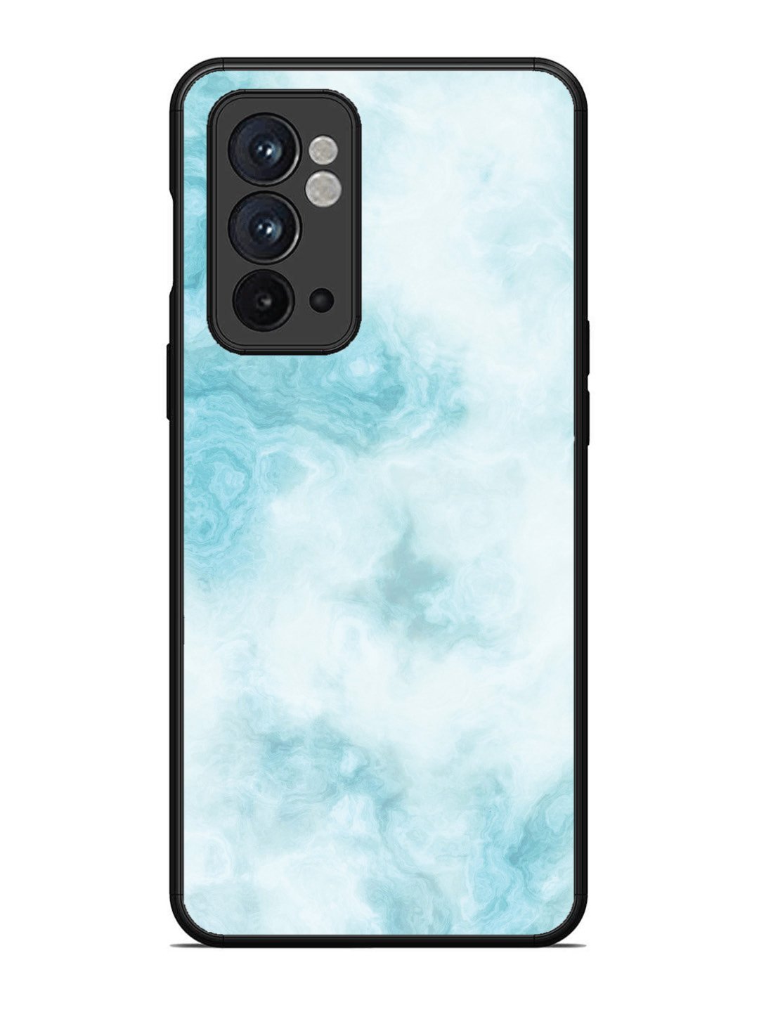 OnePlus 9RT Light Blue with White Ocean Marble
