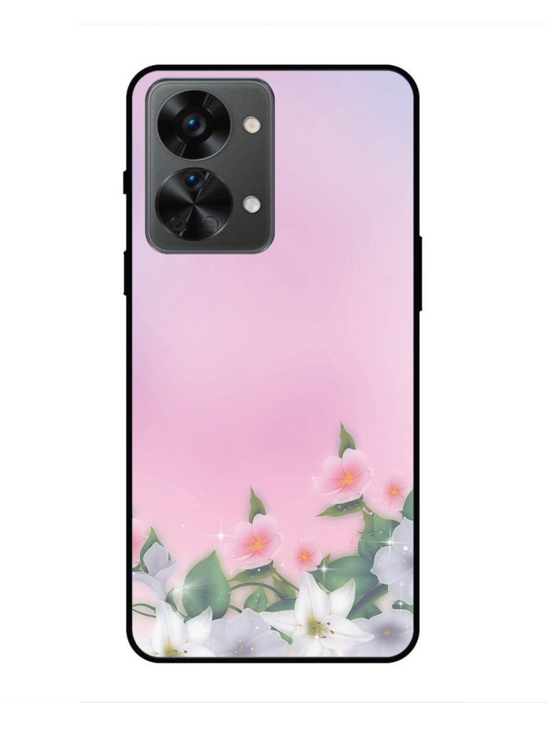 oneplus nord 2t 5g Pink Floral Elegance