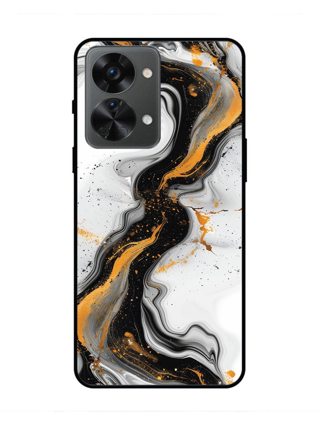oneplus nord 2t 5g Black And Golden Marble Essence