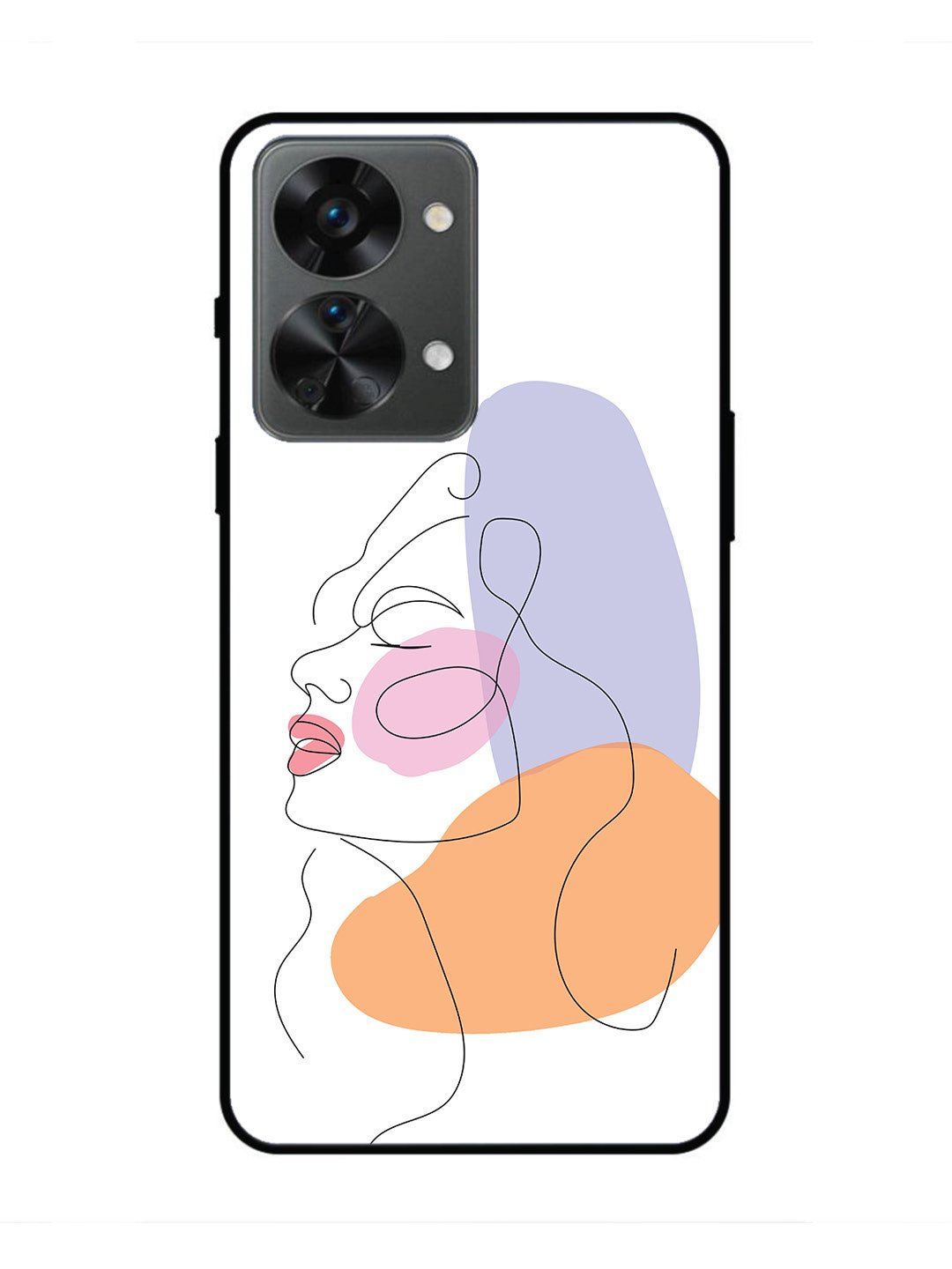 oneplus nord 2t 5g Line Art Girl Face