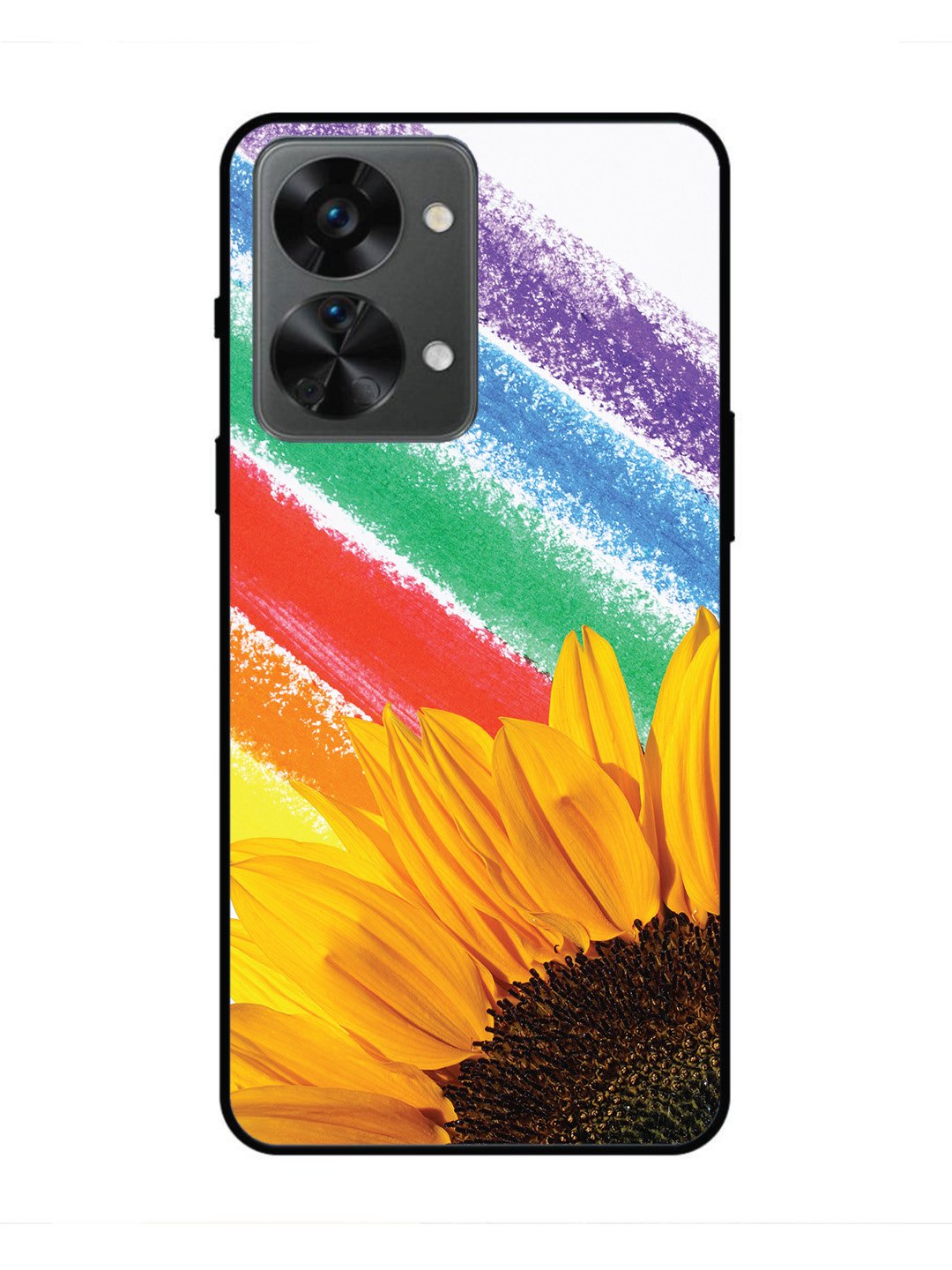 oneplus nord 2t 5g Sunflower on Colourful Lines
