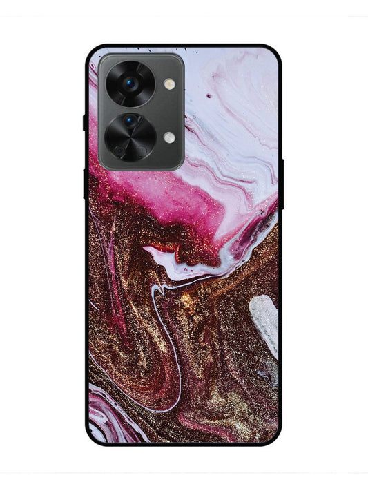 oneplus nord 2t 5g Elegant Rose & Gold Marble