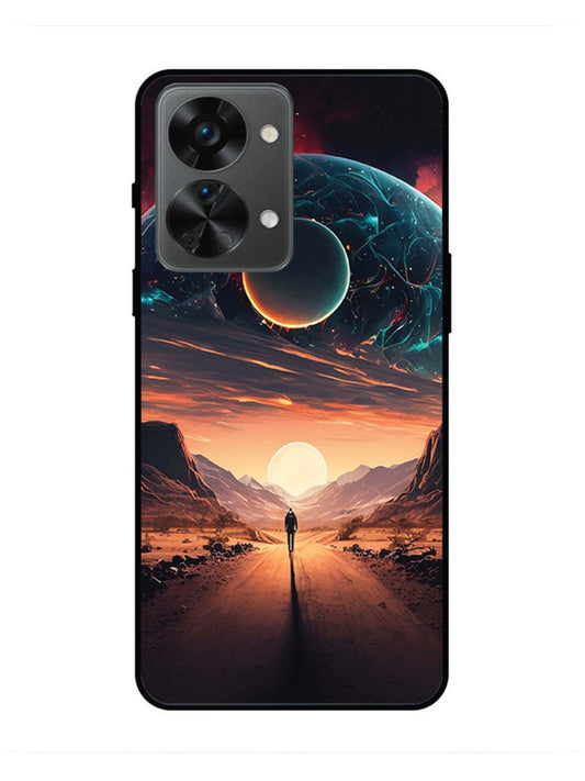 oneplus nord 2t 5g Sunset with space scene