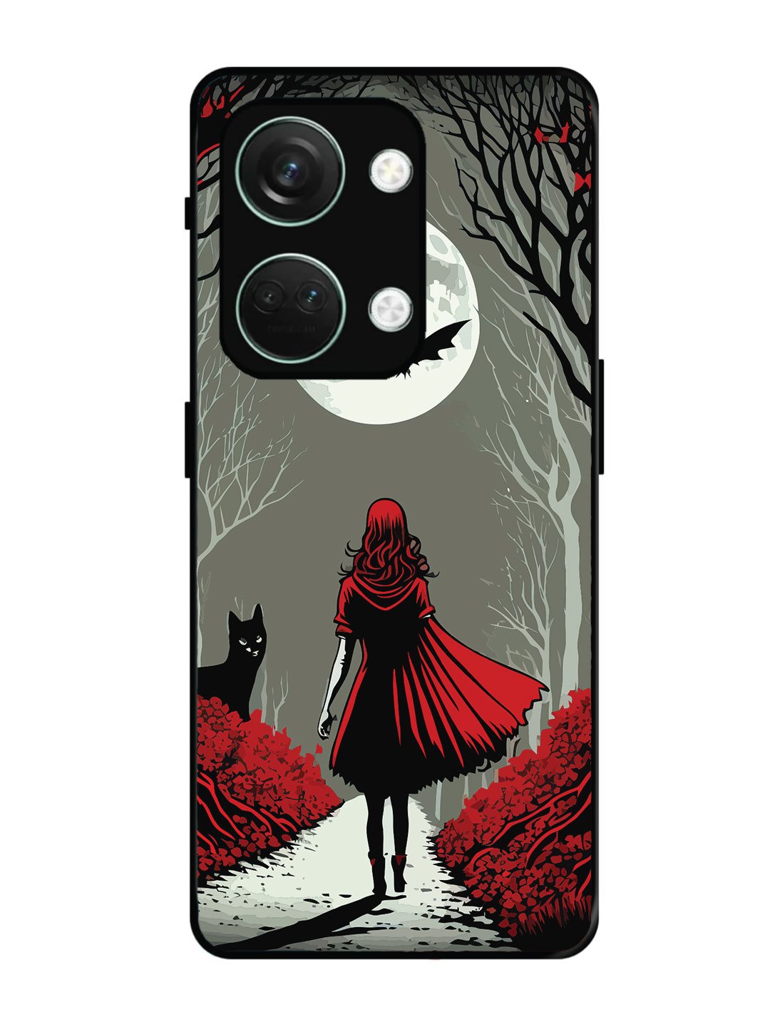OnePlus Nord 3 Scarlet Girl in Red Forest